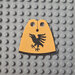 Custom Cloth - Standard Cape with Black Raven on Bright Light Orange Pattern