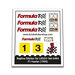 Autocollant de remplacement pour set 6484 - F1 Hauler