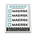 Replacement Sticker for Set 1831 - Maersk Line Container Lorry