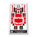 Custom Sticker - Ford GT Mk IV 2023 (Rood Version) door BrickImagineering
