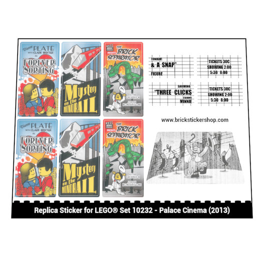 Lego palace cinema stickers deals