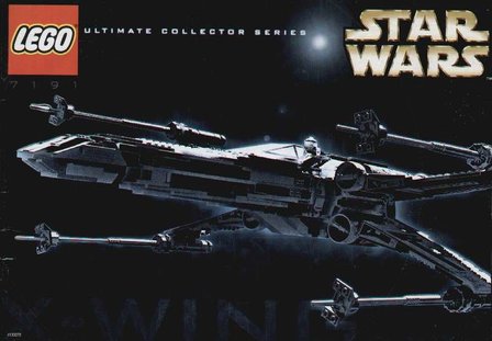 X-wing Fighter Star Wars sticker only Sheet 1 CUSTOM sticker for LEGO 7191 