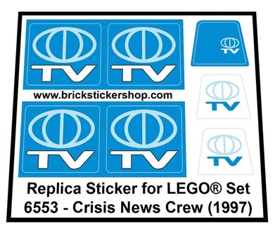 Replacement Sticker for Set 6553 - Crisis News Crew