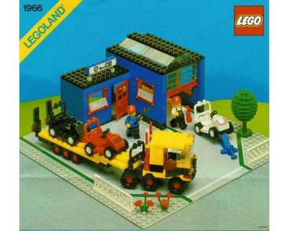 Custom Precut Aufkleber/Sticker passend für LEGO® 1966 Town Car Repair Shop 1985 