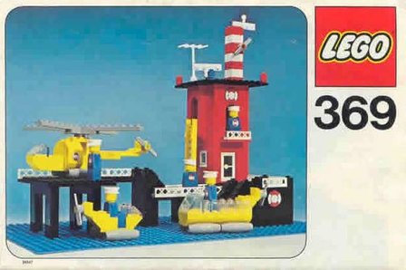 Replacement sticker fits LEGO 369 - Coast Guard Station