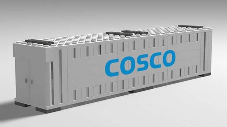 Custom Sticker - Set 10219 - Maersk Train - COSCO 40ft Containers