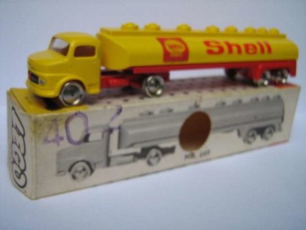 Replacement sticker fits LEGO 649 - 1:87 Mercedes Tanker (Shell)