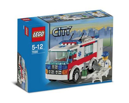 Replacement sticker fits LEGO 7890 - Ambulance