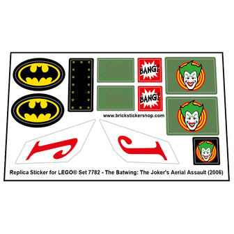 Set 7782 - The Batwing: The Joker's Aerial Assault - Sticker