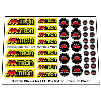 Precut Lego Custom Stickers for LEGO M-Tron Collection Sheet