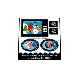 Replacement Sticker for Set 264 - Living Room Set
