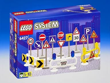 Replacement sticker fits LEGO 6427 - Road Signs