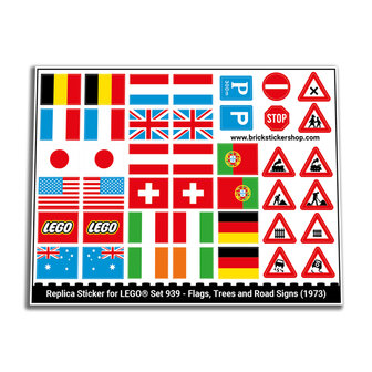 939 - Flags, Trees and Road Signs