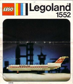 Replacement sticker fits LEGO 1552 - Sterling Boeing 727