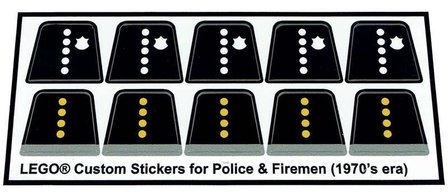 Custom Sticker - Police & Firemen Torsos (70's era)