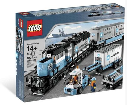 Custom Stickers fits LEGO Set 10219 - Maersk Container Train - Train Fans