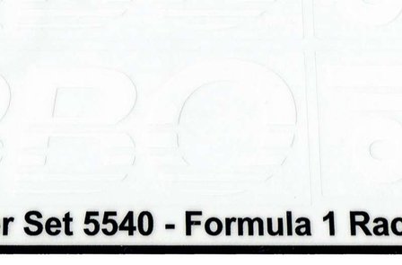 Replacement sticker Lego  5540 - Formula 1 Racer