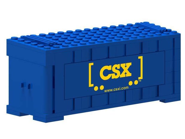 Precut Custom Stickers for Lego Set 10219-Maersk Train-CSX Container 