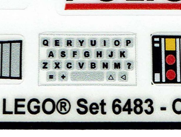 Custom Precut Aufkleber/Sticker passend für LEGO 6483 Town Coastal Patrol 1994 