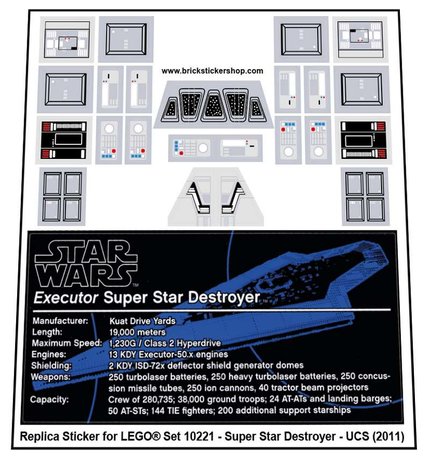 LEGO Sticker - High Quality Replacement 