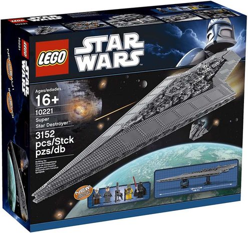 Aufkleber passend für LEGO 10221 Star Wars Sticker Super Star Destroyer UCS 