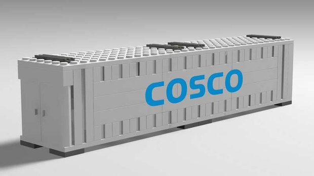 Custom Sticker - Set 10219 - Maersk Train - COSCO 40ft Containers