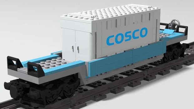 Custom Sticker - Set 10219 - Maersk Train - COSCO Containers
