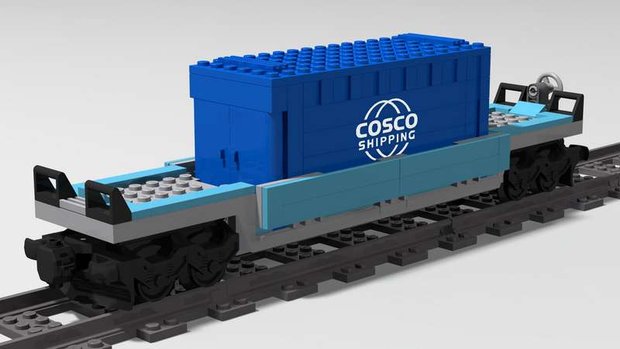 Precut Custom Stickers voor Lego Set 10219 Maersk Train Train Fans 