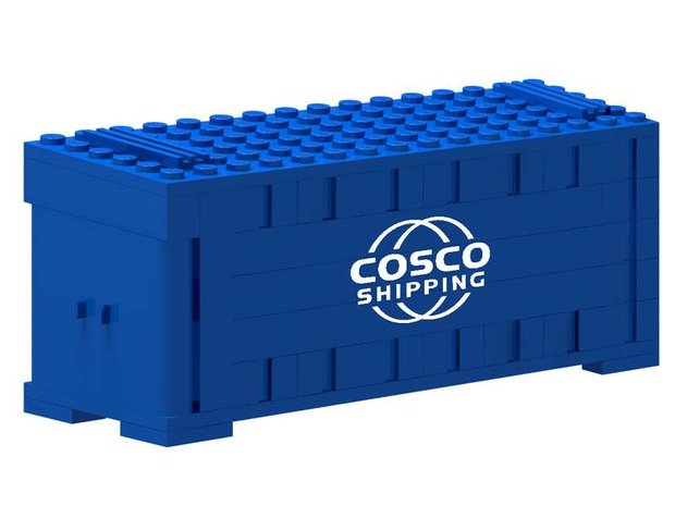 DOLE Containers Maersk Train Precut Custom Stickers voor Lego Set 10219 