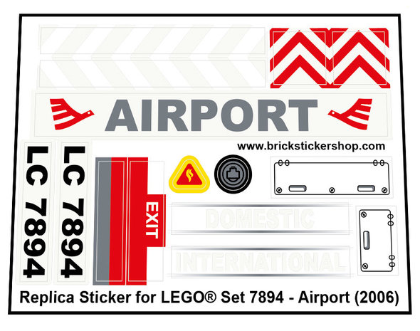 Lego Set 7894 - Airport Sticker