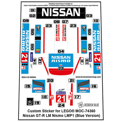 Nissan GT-R LM Nismo LMP1 (Blue Version)