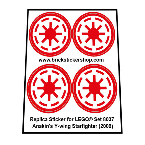 Lego Set 8037 - Anakin's Y-wing Starfighter (2009)