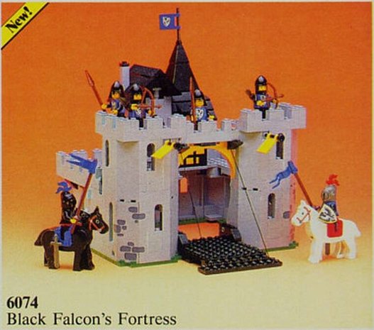 6073 6059 Ersatz Aufkleber/Sticker für LEGO Set 6041 6074 Black Falcon 