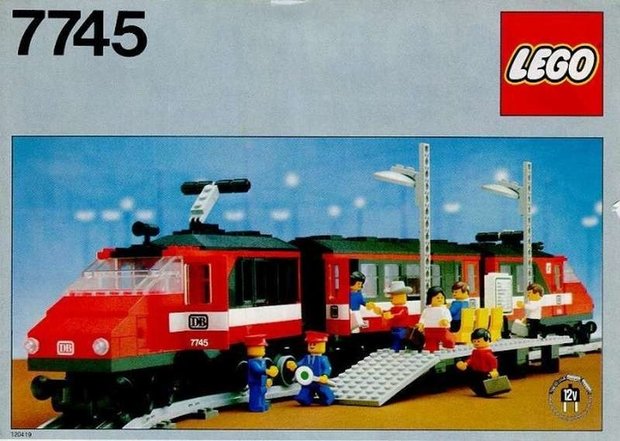 Custom Sticker Aufkleber passend für LEGO 7745 Eisenbahn 12V City Express NSB 