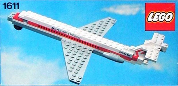 Replacement sticker fits LEGO 1611 - Martinair DC-9