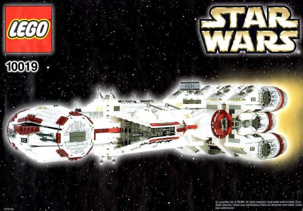 Custom Aufkleber/Sticker passend für LEGO® StarWars 10019 Rebel Blockade Runner 