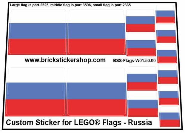 Custom Sticker - Flags - Flag of Russia