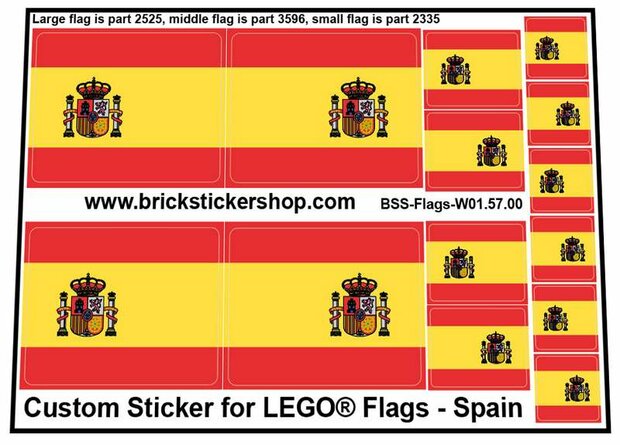 Custom Sticker - Flags - Flag of Spain