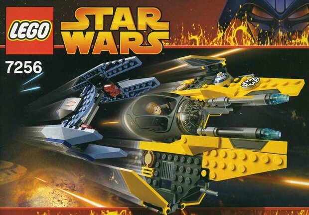 Replica Sticker voor Set 7256 - Jedi Starfighter &amp; Vulture Droid