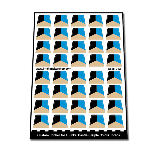 Custom Sticker - Triple Color Torsos