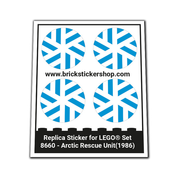 Replacement Sticker for Set 8660 - Arctic Rescue Unit