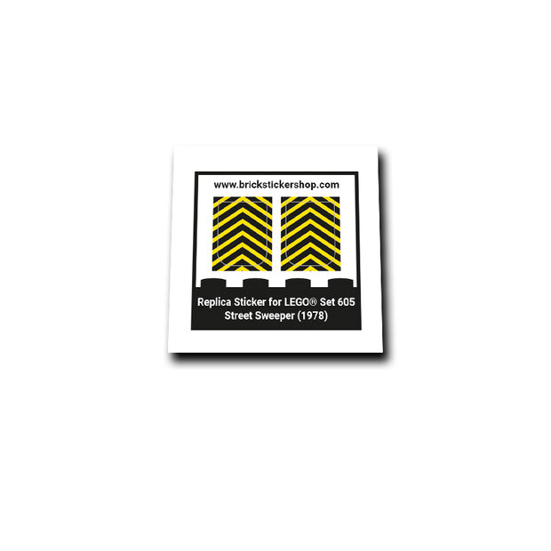 Replacement Sticker for Set 605 - Street Sweeper