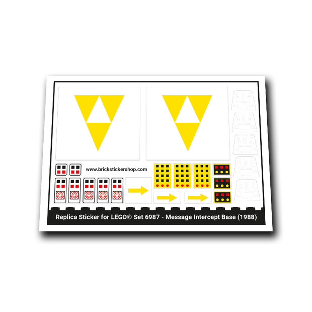 Replacement Sticker for Set 6987 - Message Intercept Base