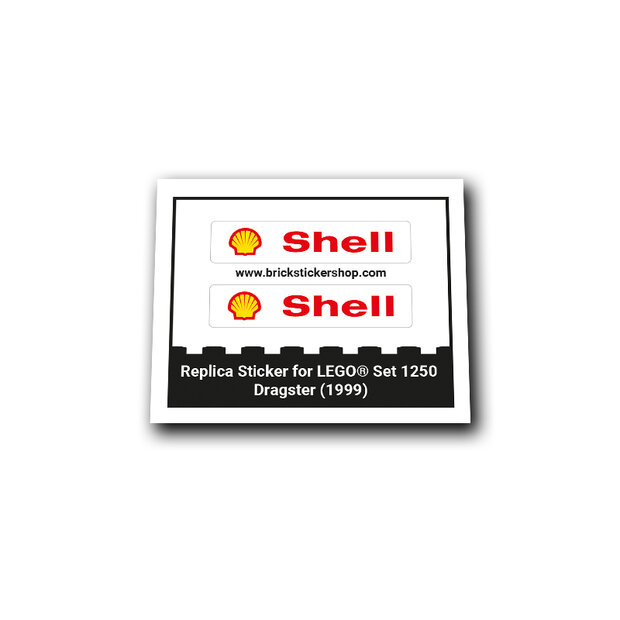 Replica Sticker voor Set 1250 - Dragster