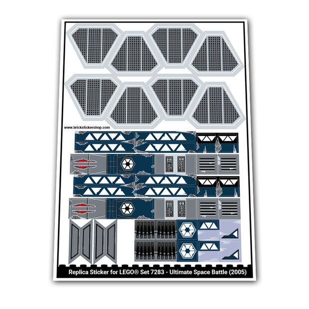 Replica Sticker voor Set 7283- Ultimate Space Battle