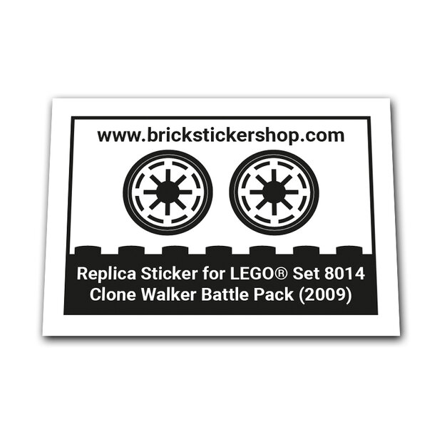 Replica Sticker voor Set 8014 - Clone Walker Battle Pack