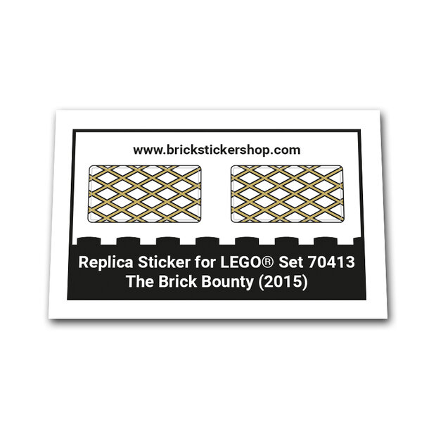 Replica Sticker voor Set 70413 - The Brick Bounty