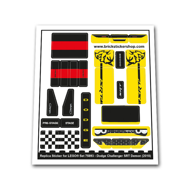 LEGO Sticker High Quality Replacement Brickstickershop BrickStickerShop