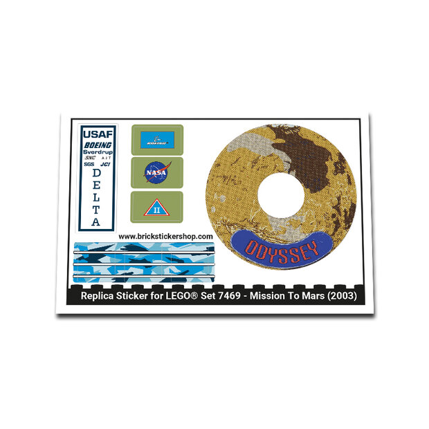 Replacement Sticker for Set 7469 - Mission to Mars