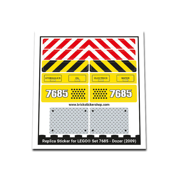 Replacement Sticker for Set 7685 - Dozer